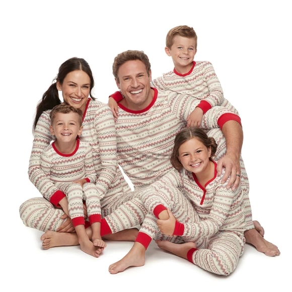 NWT fam Bundle NEW Matching Christmas Pajamas matching Lauren Conrad LC Jammies - Picture 6 of 12